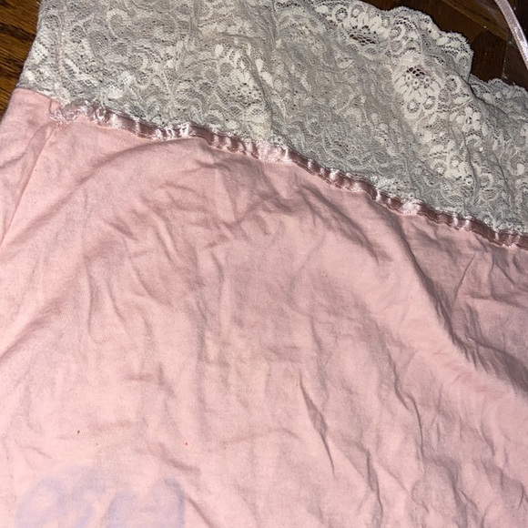 Victoria secret pink lil lace adjustable mighty nightgown /cami lace size XS - Picture 7 of 16